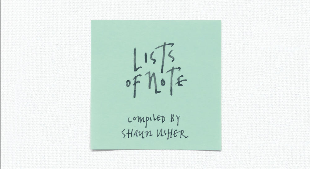 Lists Of Note: The A-Z Of What Makes Us Human – Book Review