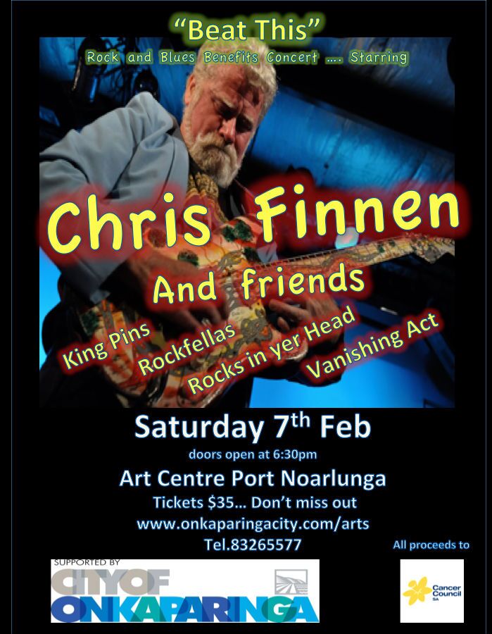 Chris Finnen Cancer Fundraiser Poster - The Clothesline
