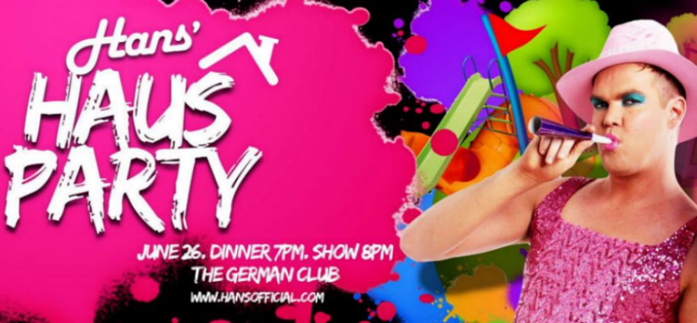 Hans' Haus Party Banner - Adelaide Cabaret Fringe 2015 - The Clothesline