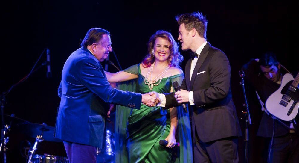 Barry Humphries - Eddie Perfect- Ali McGregor - Image by Claude Raschella - The Clothesline