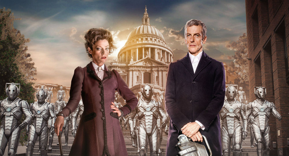 Michelle Gomez As Missy With Doctor And Cybermen - SUpanova - The Clothesline