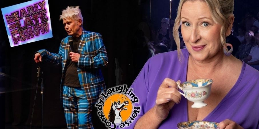 man talking woman drinking tea