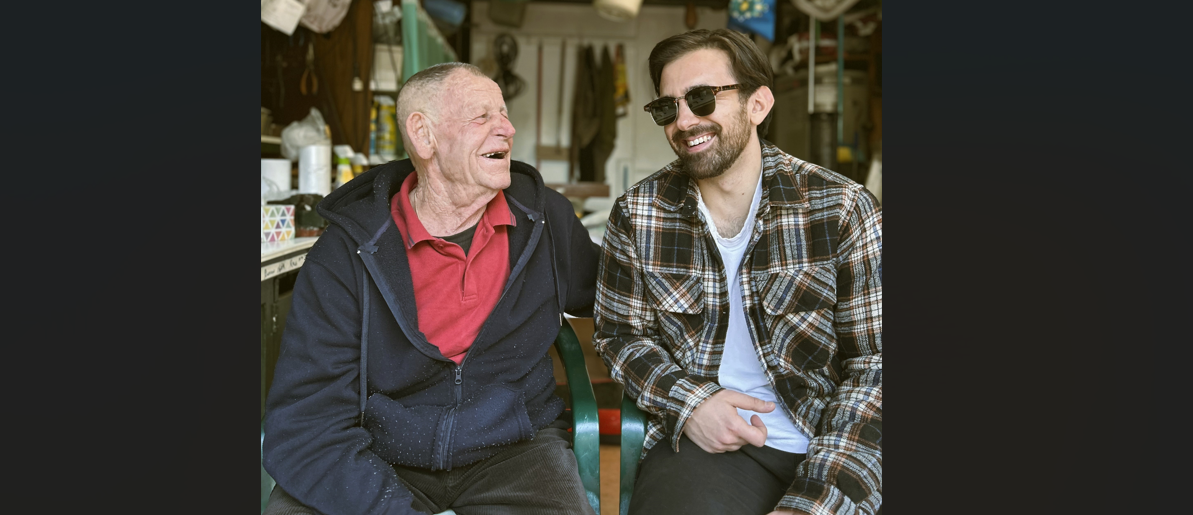 old man with young man