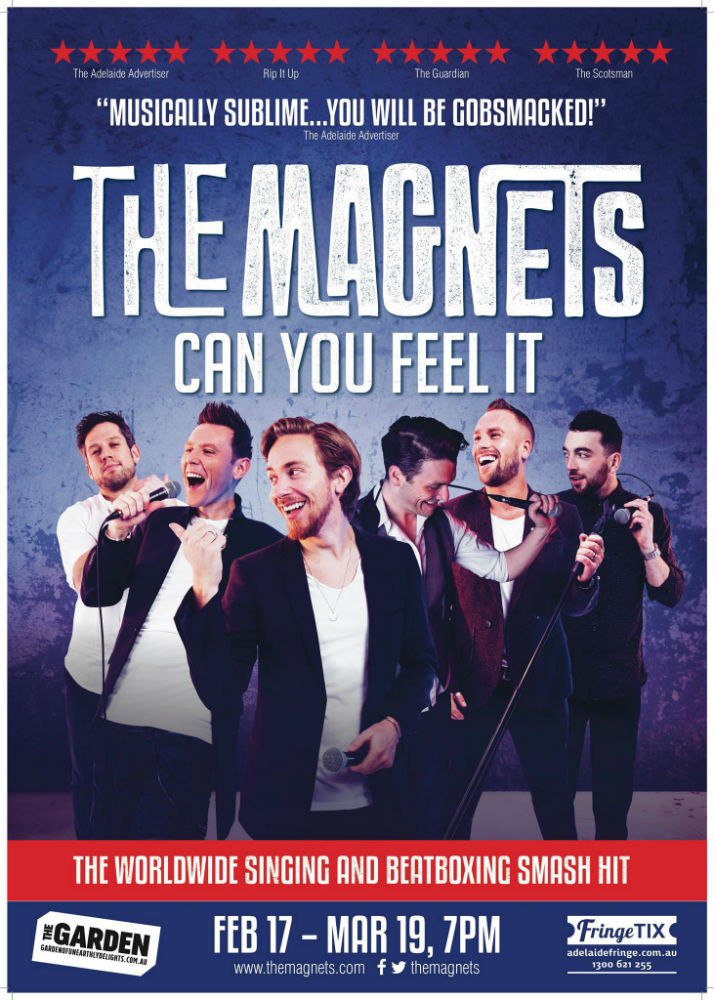 The Magnets Poster med - Can You Feel It - GOUD - Adelaide Fringe 2017 - The Clothesline