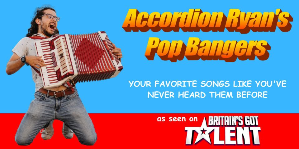 Accordion&nbsp;Ryan’s Pop Bangers – Adelaide Fringe 2025 Media Release